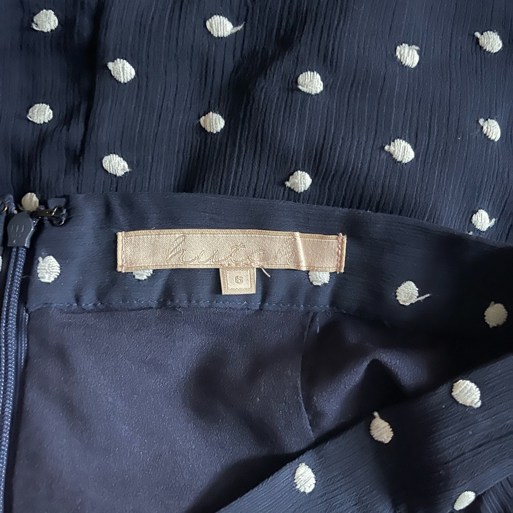 Hutch for Anthropologie Navy Polka Dot Women's Skirt - Picture 5 of 5